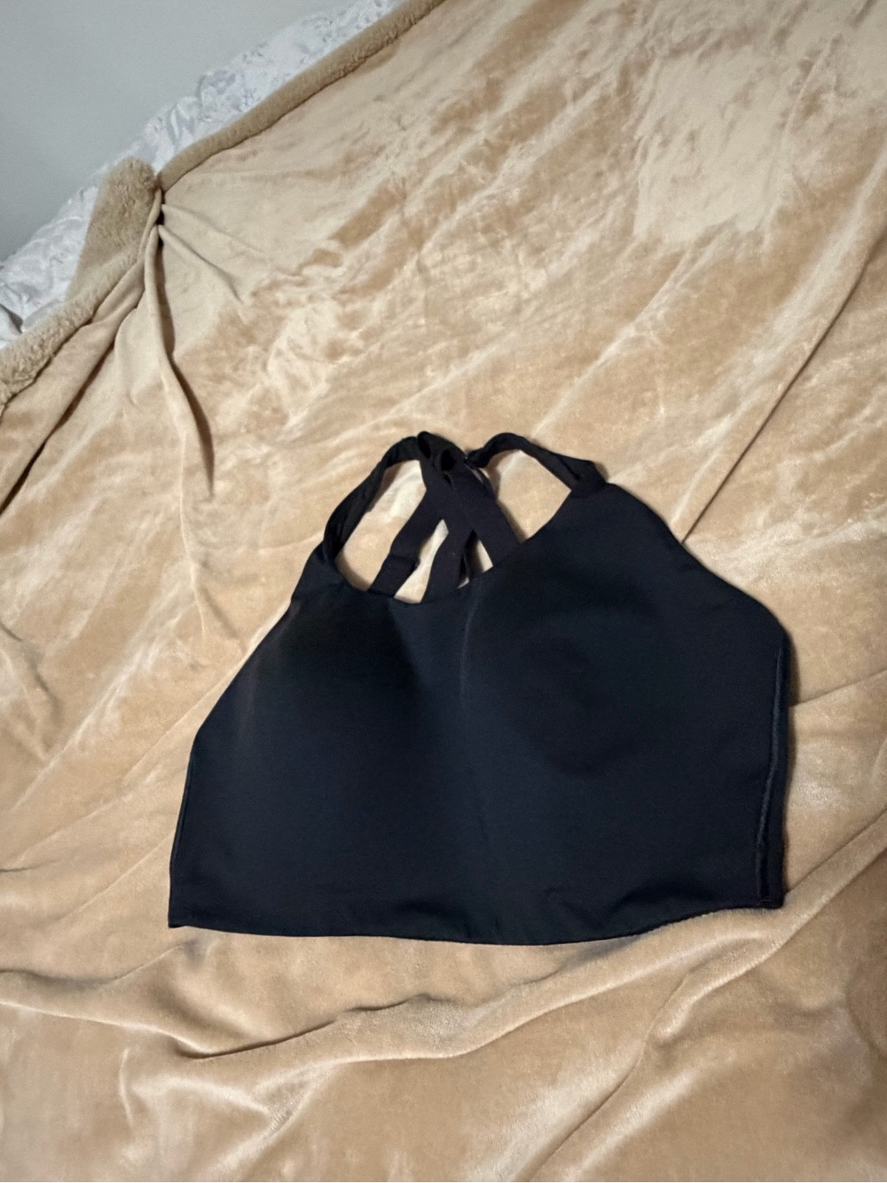 Lululemon Black Strappy Energy Sports Bra Women’s 36DD